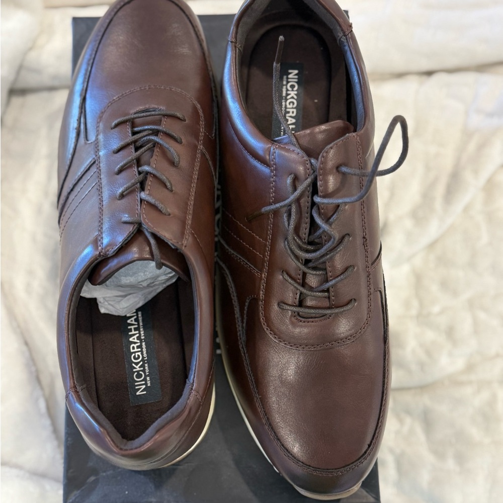 Nick Graham Men's Elegant Brown Derbys